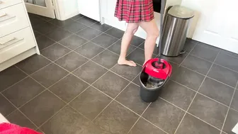 ASMR Sweeping and Mopping My Kitchen Floor - Daily Clean With Me #6