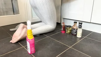 ASMR Cleaning No Talking - Housewife Cleaning - Clean out the fridge - Spraying and Wiping #4