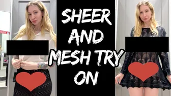 Sheer and Mesh Target Changing Room Try ON haul