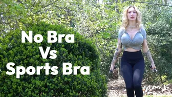 Sports Bra v.s No Bra: Jumprope Test Bra with over 40,000 reviews!!!! #1