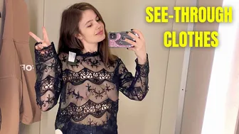 Try On Haul: See-through Clothes and Fully Transparent Women Lingerie | Very revealing!♥️♥️♥️♥️ #1