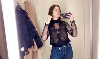 Try On Haul: See-through Clothes and Fully Transparent Women Lingerie | Very revealing!♥️♥️♥️♥️ #10