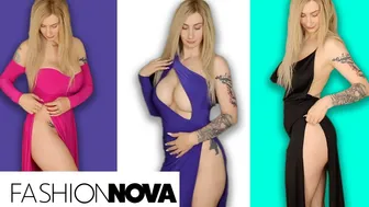 Fashion Nova High Slit Dresses 2!! Soufeel