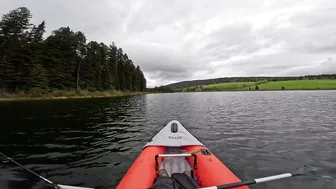 SOLO SURVIVAL ASMR YOUNG GIRL SWIMMING IN NATURE SOUNDS IN MOUNTAINS FISHING IN LAKE #5