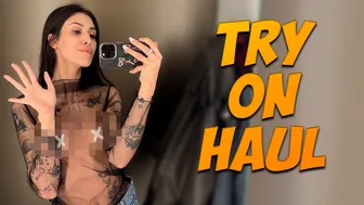 [4K] See Through TRY ON HAUL | Transparent clothes #1