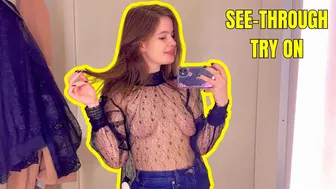 See-Through Try On Haul | Transparent Lingerie and Clothes | Try-On Haul At The Mall №61