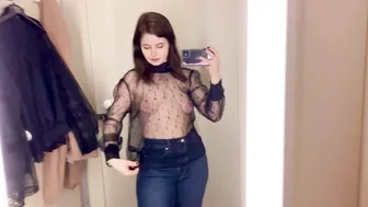 See-Through Try On Haul | Transparent Lingerie and Clothes | Try-On Haul At The Mall №61 #6