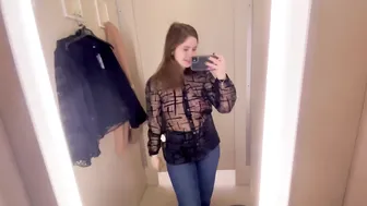 See-Through Try On Haul | Transparent Lingerie and Clothes | Try-On Haul At The Mall №61 #8