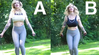 Sports Bra v.s No Bra: Jumprope Testing "The No Bounce" Sports Bra #10