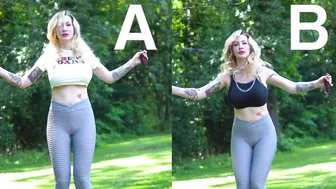 Sports Bra v.s No Bra: Jumprope Testing "The No Bounce" Sports Bra #8