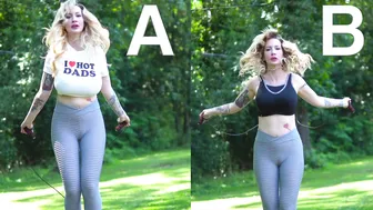 Sports Bra v.s No Bra: Jumprope Testing "The No Bounce" Sports Bra #9