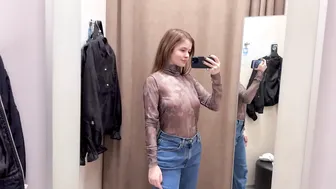 See-Through Try On Haul | Transparent Lingerie and Clothes | Try-On Haul At The Mall №66 #2