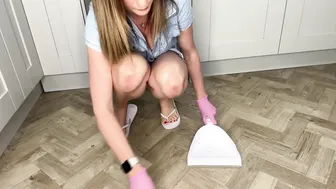 ASMR Sweeping and Mopping - Clean With Me Housewife Cleaning Chores #4