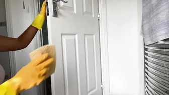 ASMR Cleaning No Talking Bathroom Clean Housewife Chores #10