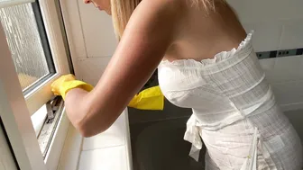 ASMR Cleaning No Talking Bathroom Clean Housewife Chores #5