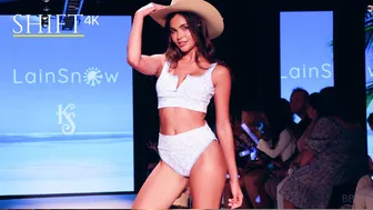 LainSnow 2023 4K / SWIMWEAR BIKINI Fashion Show / Swim Week in Miami