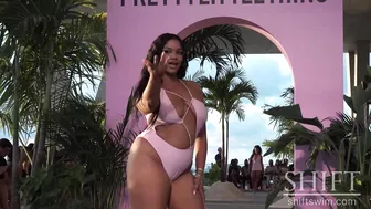 PRETTY LITTLE THING 4K / Bikini swimwear ft SIERRA SKYE, SOFIA JAMORA, CINDY PRADO/ Miami 2022 #8