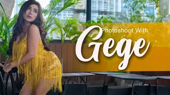 Photoshoot with GEGE | Model yang sangat cantik dan istimewa gak bosen" motretnya