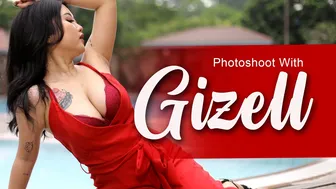 Photoshoot with GIZEL | pake dress Merah tambah cantik aja