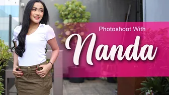 Photoshoot with NANDA | Model cantik berwajah mellow