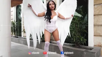 Photoshoot With QUAMILLA | Model ber cosplay White Angel keren deh.. #7