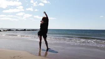 MINIMALE ANIMALE SWIMWEAR 4K / Dance Performance by Shanit Bar at Coney Island New York #2