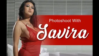 Photoshoot with SAVIRA | model cantik lingeri merah siEMBEM yang ulala baget... RE-UP