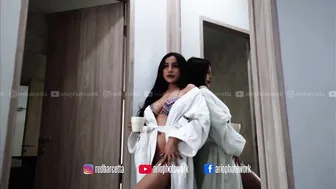 Photoshoot With DJ-AMELIA | Model ini tambah Cantik disaat pakai kimono putih #10