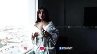 Photoshoot With DJ-AMELIA | Model ini tambah Cantik disaat pakai kimono putih #4