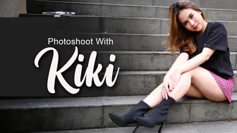 Photoshoot with KIKI | Sicantik ini berpose di pinggir jalan keren dan cantik