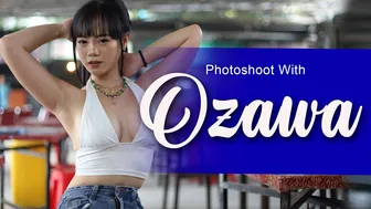 Photoshoot With OZAWA | Model cantik imut and suka ngebanyol bikin ketawa terus nih haha