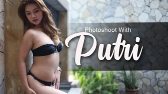 Photoshoot with PUTRI SAHARA | berbikini hitam bikin tambah cantik #1