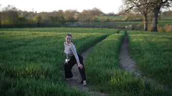 aesthetic yoga on a field ♥️♥️♥️♥️‍♀️♥️♥️ #3