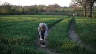 aesthetic yoga on a field ♥️♥️♥️♥️‍♀️♥️♥️ #5