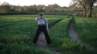 aesthetic yoga on a field ♥️♥️♥️♥️‍♀️♥️♥️ #7