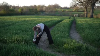 aesthetic yoga on a field ♥️♥️♥️♥️‍♀️♥️♥️ #8