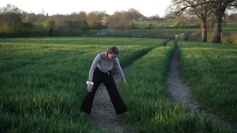 aesthetic yoga on a field ♥️♥️♥️♥️‍♀️♥️♥️ #9