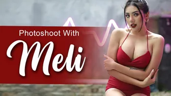 Photoshoot with MELI | model cantik ini selalu keren saat pose