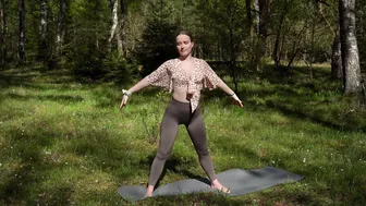 SHORT STRETCHING IN THE SUNNY FOREST #3