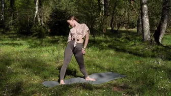 SHORT STRETCHING IN THE SUNNY FOREST #5