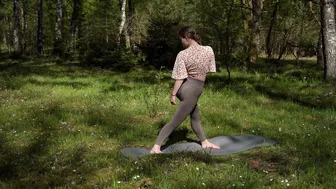 SHORT STRETCHING IN THE SUNNY FOREST #6