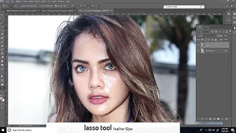 TIPs & TRICKs eliminate shiny on the face with photoshop CC #2