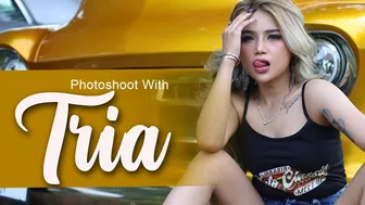 Photoshoot with MISS_TRIA | Model Cantik ini senenganya mainin lidah ahhh