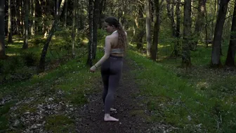 YOGA ON A FOREST PATH #10