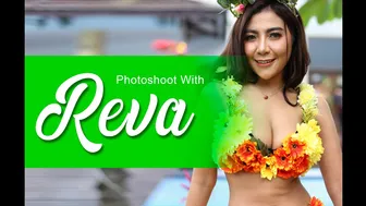 Photoshoot with REVA | di event seru yang penuh bunga hehehe