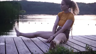 RELAXING: evening yoga on a bridge♥️♥️♥️♥️ #9