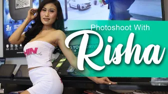 Photoshoot with RISHA | Model Cantik HIN selalu keren setiap posenya