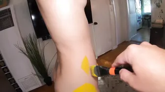 Body Painted with Yellow Ink (Artistic Nudity/Documentary) #2