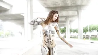 Body Paint on Sawyer at Underpass #7