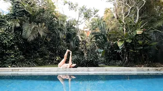 Intuitive Yoga Flow with Nature Sounds and Relaxing Music at Canggu Villa in Bali (Part 2/2) #3